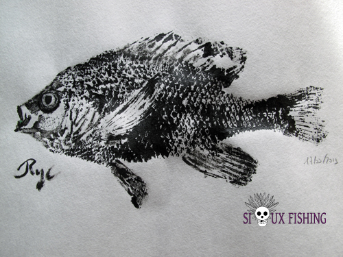 Gyotaku de Perche Soleil