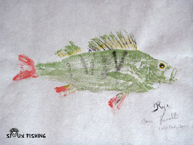 Gyotaku de perche