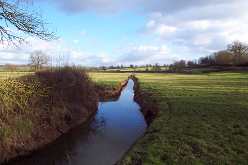 Recalibrage et curage d'un ruisseau