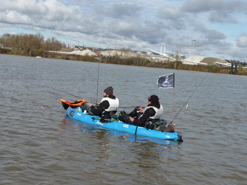 Kayak Hobie mirage Outffiter sur la Saône
