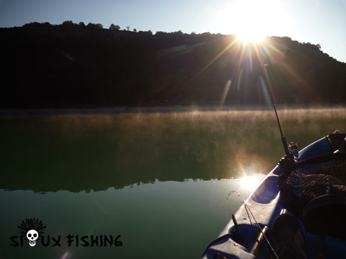 Pêche en kayak au lac Chalain