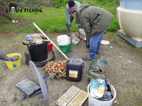 Nettoyage des bords de Seille