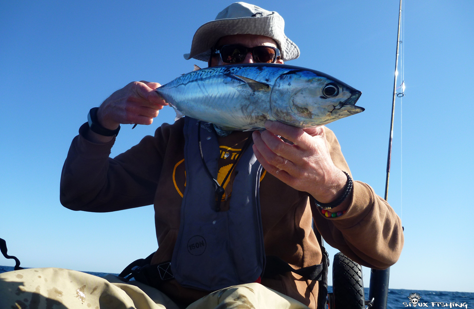 pêche des bonites en kayak